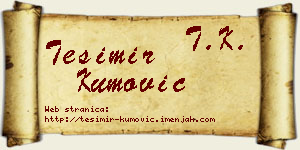 Tešimir Kumović vizit kartica